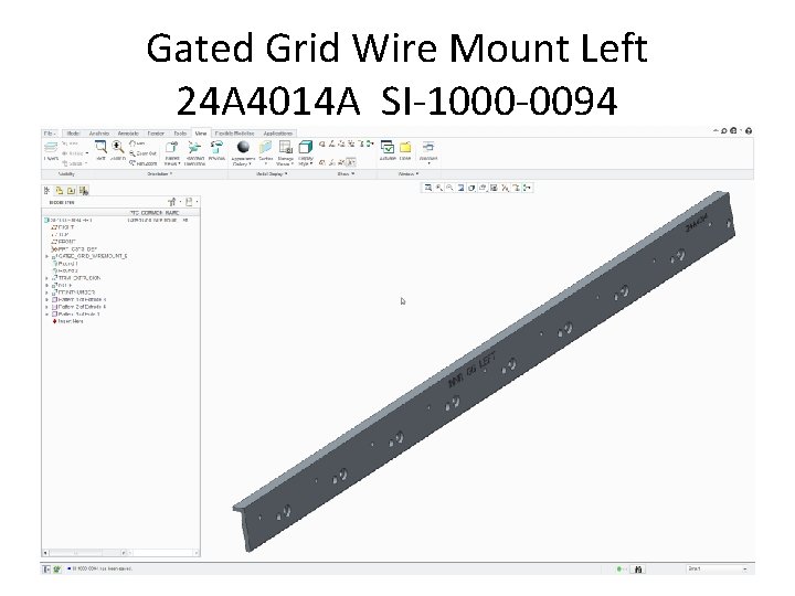 Gated Grid Wire Mount Left 24 A 4014 A SI-1000 -0094 