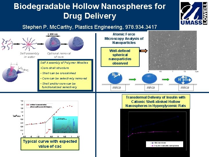 Biodegradable Hollow Nanospheres for Drug Delivery Stephen P. Mc. Carthy, Plastics Engineering, 978. 934.