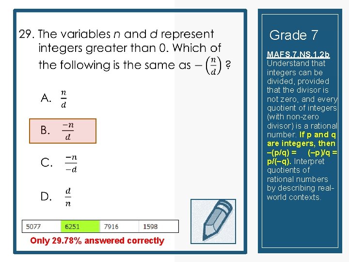  Grade 7 MAFS. 7. NS. 1. 2 b Understand that integers can be