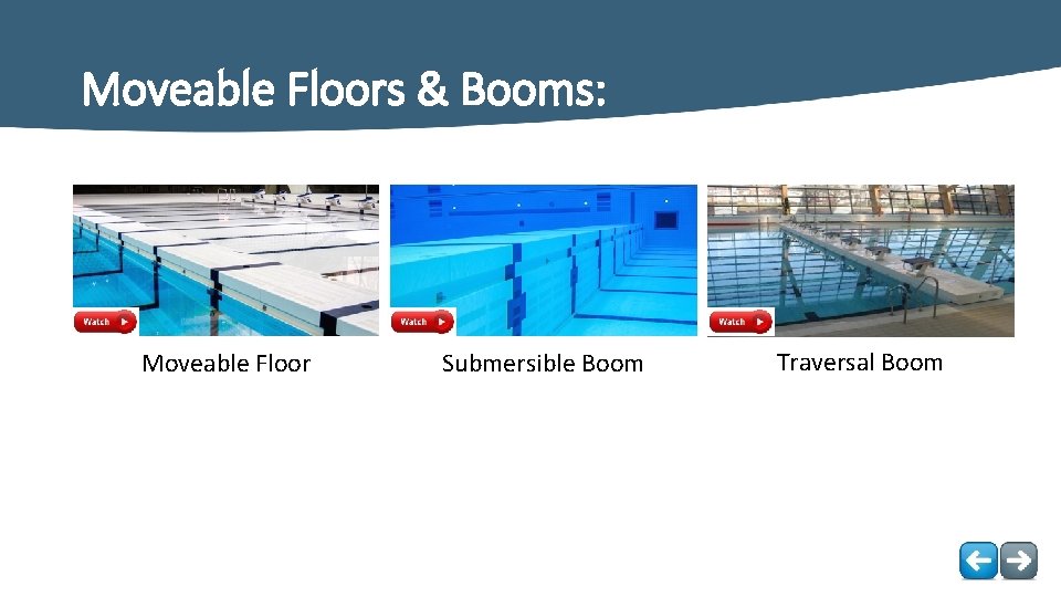Moveable Floors & Booms: Moveable Floor Submersible Boom Traversal Boom Moveable Floors & Booms: Moveable Floor Submersible Boom Traversal Boom