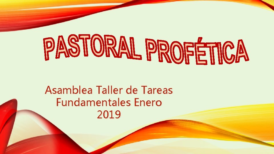 Asamblea Taller de Tareas Fundamentales Enero 2019 