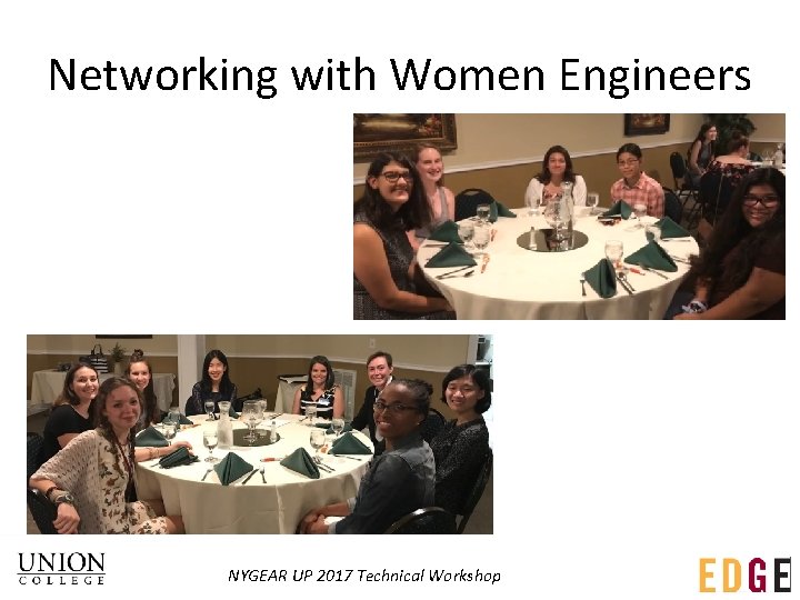 Networking with Women Engineers NYGEAR UP 2017 Technical Workshop Networking with Women Engineers NYGEAR UP 2017 Technical Workshop