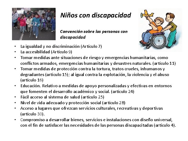 Niños con discapacidad Convención sobre las personas con discapacidad • La igualdad y no Niños con discapacidad Convención sobre las personas con discapacidad • La igualdad y no