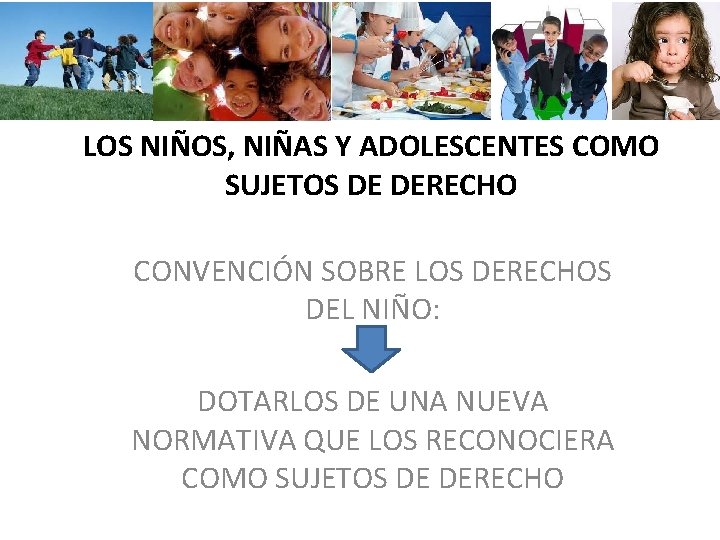 LOS NIÑOS, NIÑAS Y ADOLESCENTES COMO SUJETOS DE DERECHO CONVENCIÓN SOBRE LOS DERECHOS DEL LOS NIÑOS, NIÑAS Y ADOLESCENTES COMO SUJETOS DE DERECHO CONVENCIÓN SOBRE LOS DERECHOS DEL