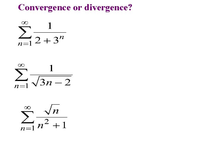 Convergence or divergence? Convergence or divergence?