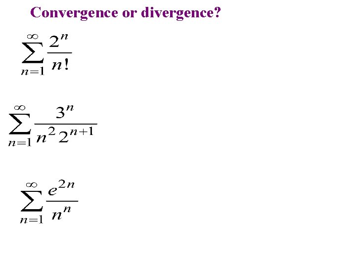 Convergence or divergence? Convergence or divergence?