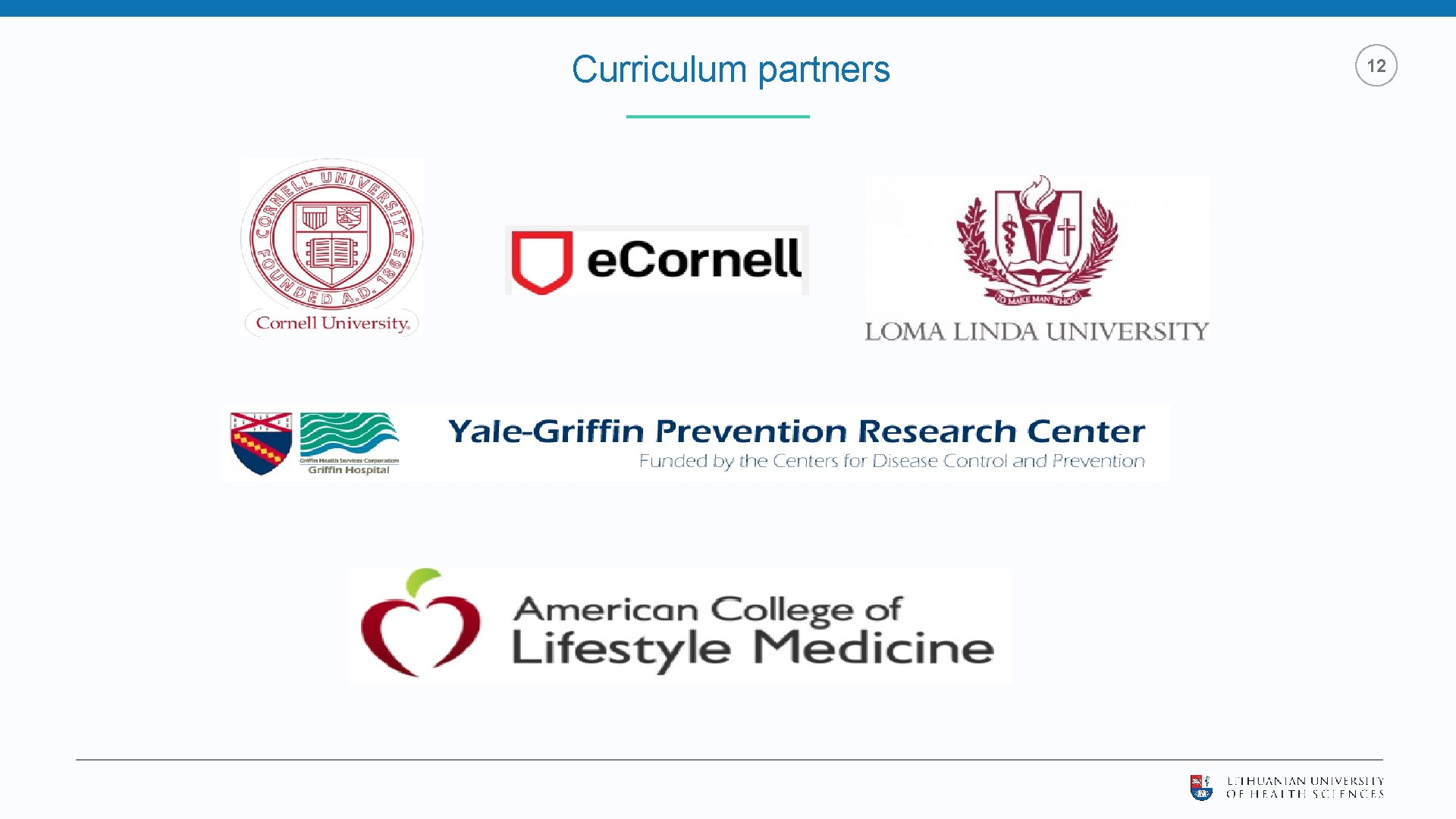 Curriculum partners 12 Curriculum partners 12