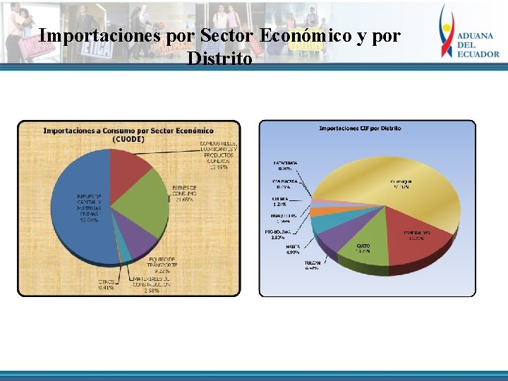 Importaciones por Sector Económico y por Distrito 