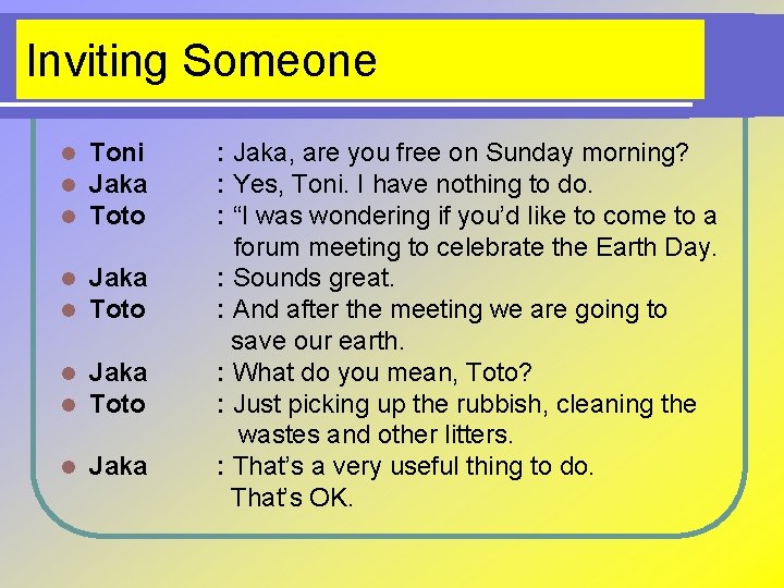 Inviting Someone l l l Toni Jaka Toto l l Jaka Toto l Jaka