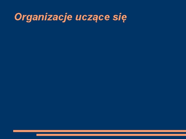 Organizacje uczące się 