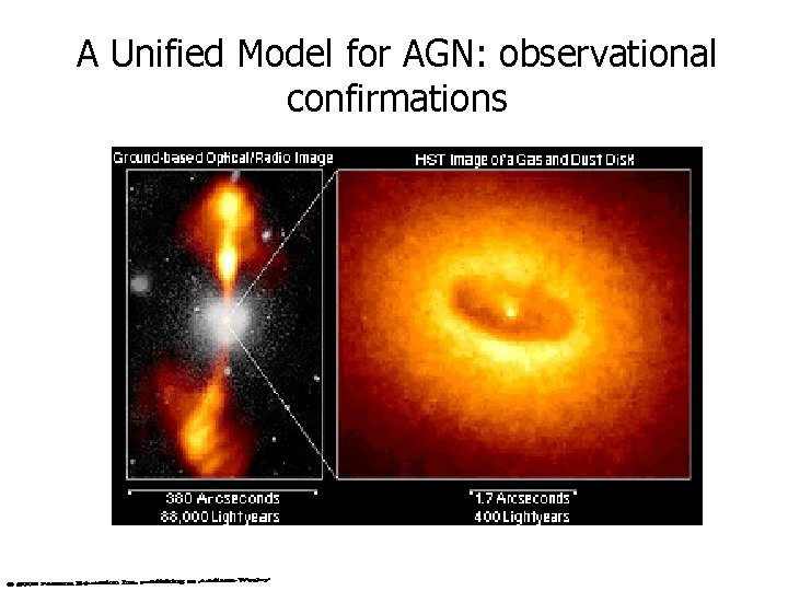A Unified Model for AGN: observational confirmations 