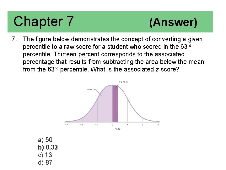 Chapter 7 (Answer) 7. The figure below demonstrates the concept of converting a given
