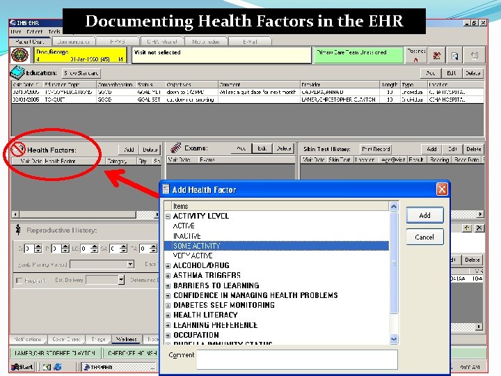 Documenting Health Factors in the EHR 