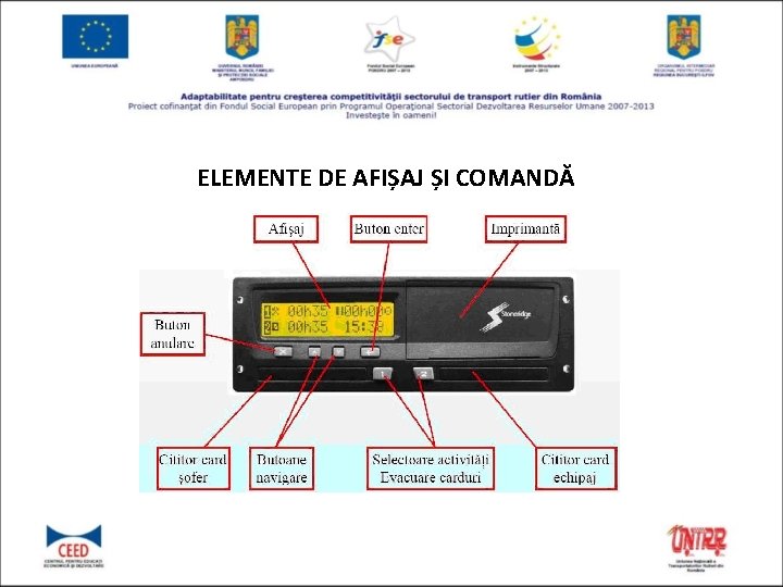 ELEMENTE DE AFIȘAJ ȘI COMANDĂ 