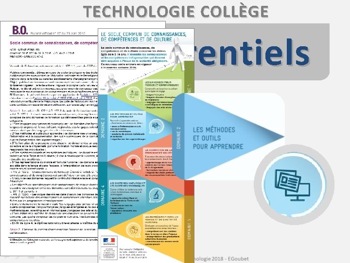 TECHNOLOGIE COLLÈGE Nos référentiels 