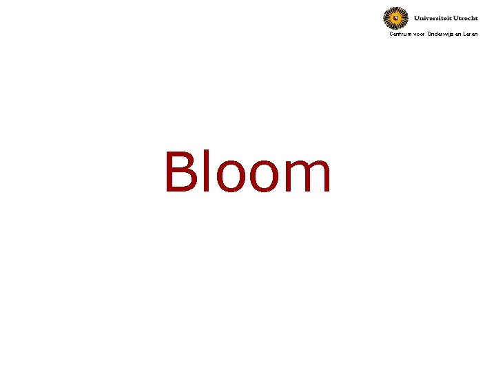 Centrum voor Onderwijs en Leren Bloom 