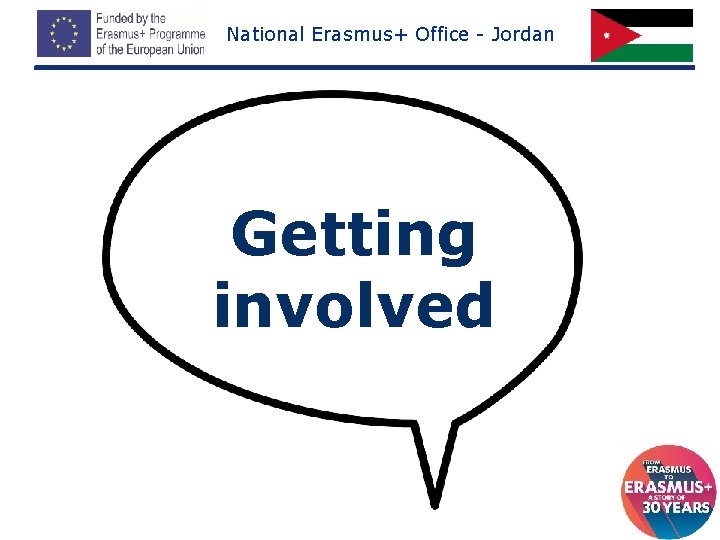 National Erasmus+ Office - Jordan Getting involved 