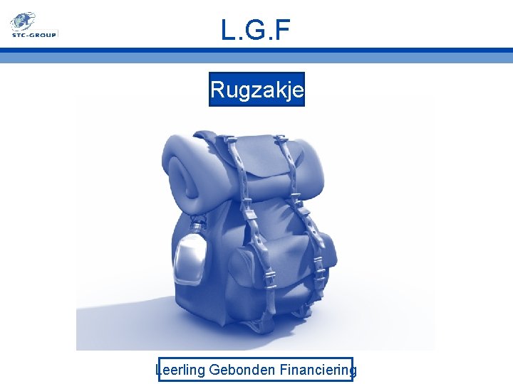 L. G. F Rugzakje Leerling Gebonden Financiering 