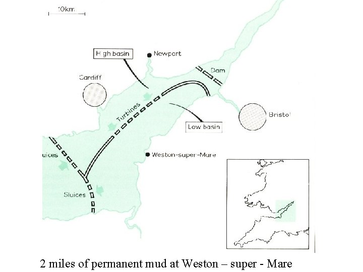 2 miles of permanent mud at Weston – super - Mare 