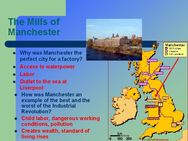 The Mills of Manchester l l l l Why was Manchester the perfect city