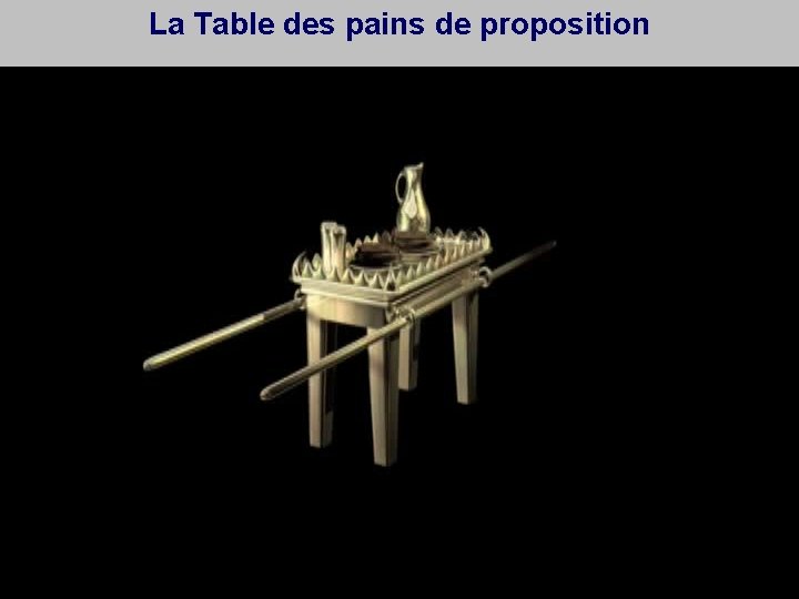 La Table des pains de proposition 