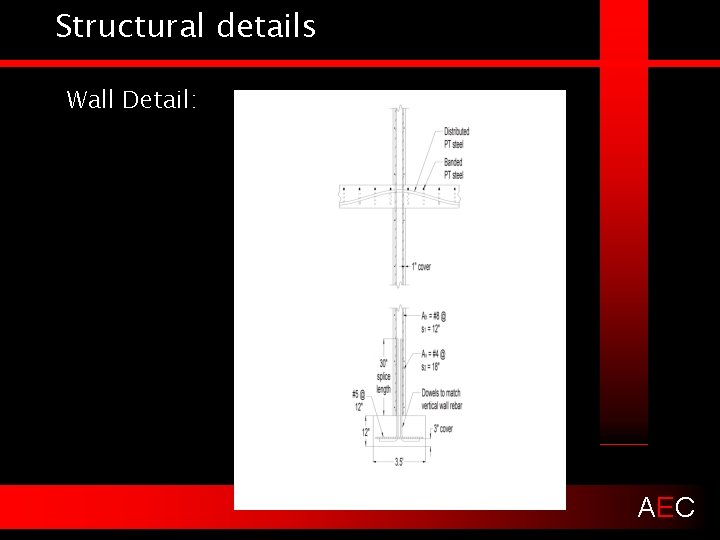 Structural details Wall Detail: AEC 