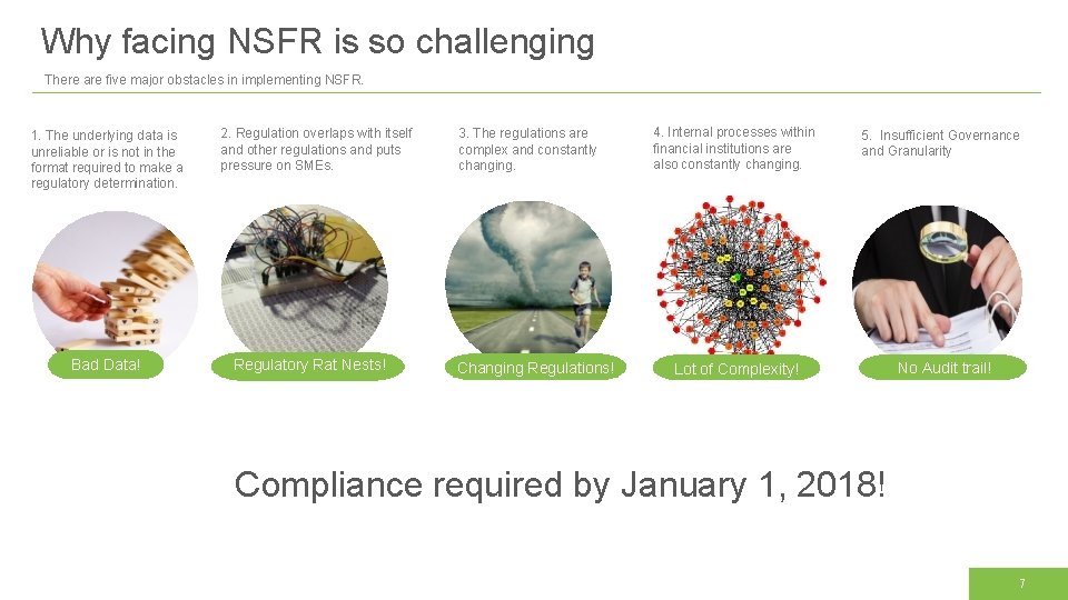 Why facing NSFR is so challenging There are five major obstacles in implementing NSFR.