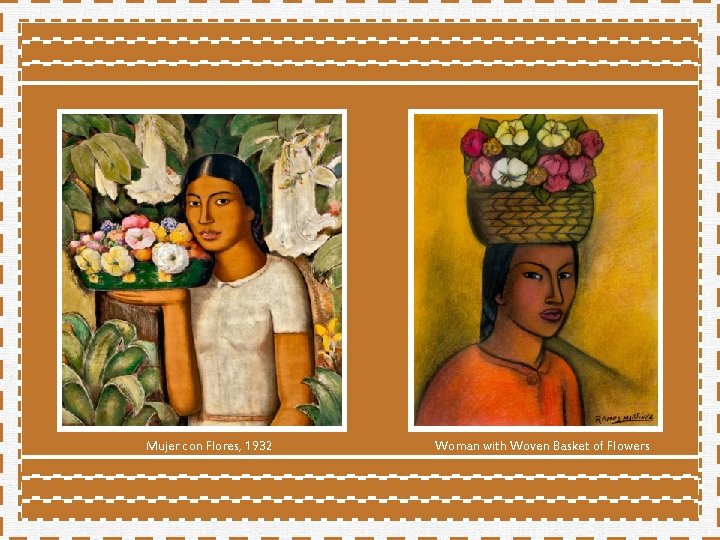 Mujer con Flores, 1932 Woman with Woven Basket of Flowers Mujer con Flores, 1932 Woman with Woven Basket of Flowers