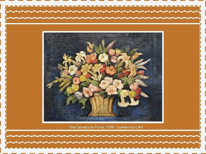 The Canasta de Flores, 1938 - La Avenida Café The Canasta de Flores, 1938 - La Avenida Café