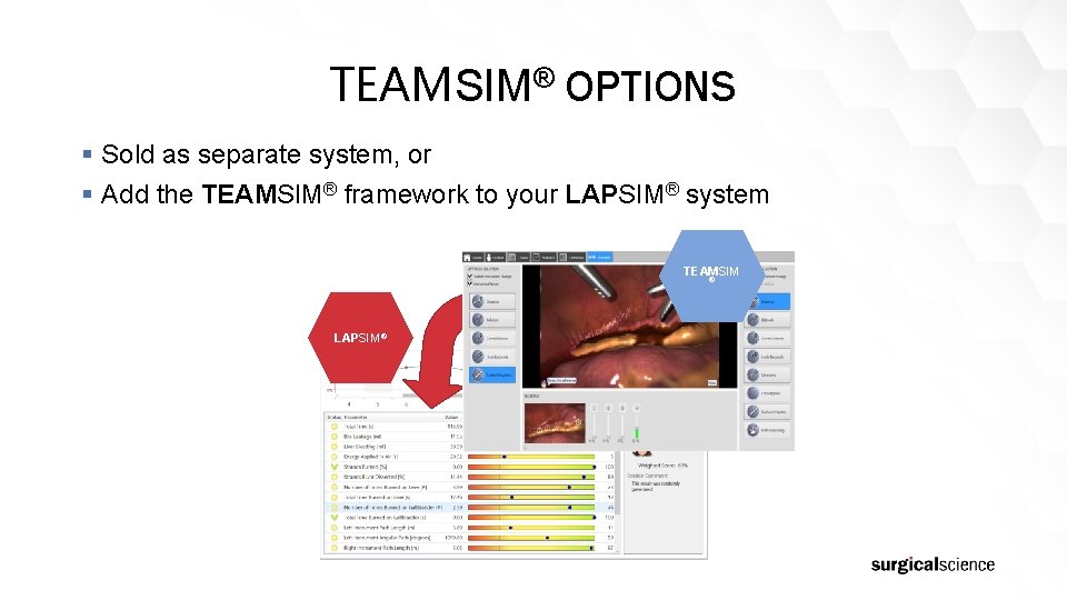 TEAMSIM® OPTIONS § Sold as separate system, or § Add the TEAMSIM® framework to