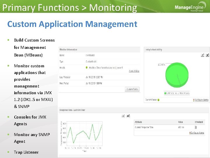 Primary Functions > Monitoring Custom Application Management Build Custom Screens for Management Bean (MBeans)