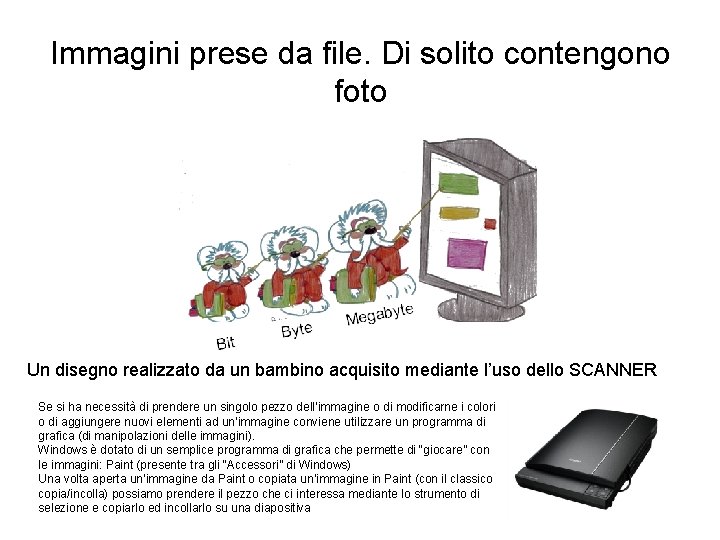 Immagini prese da file. Di solito contengono foto Un disegno realizzato da un bambino