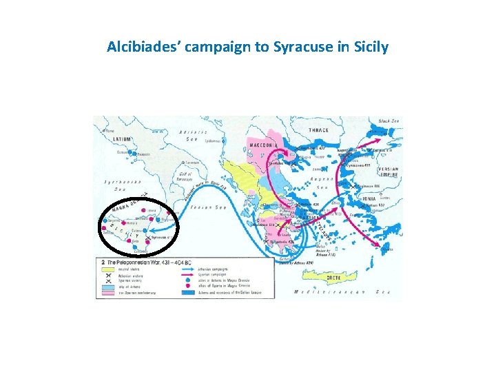 Alcibiades’ campaign to Syracuse in Sicily 
