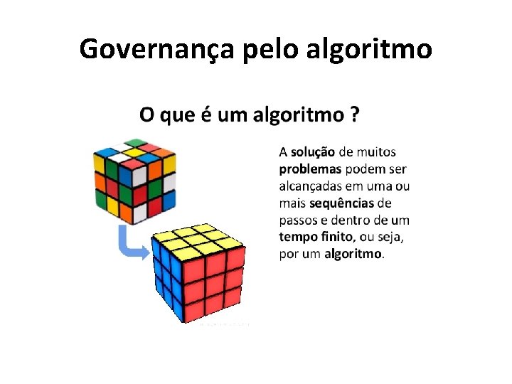 Governança pelo algoritmo 