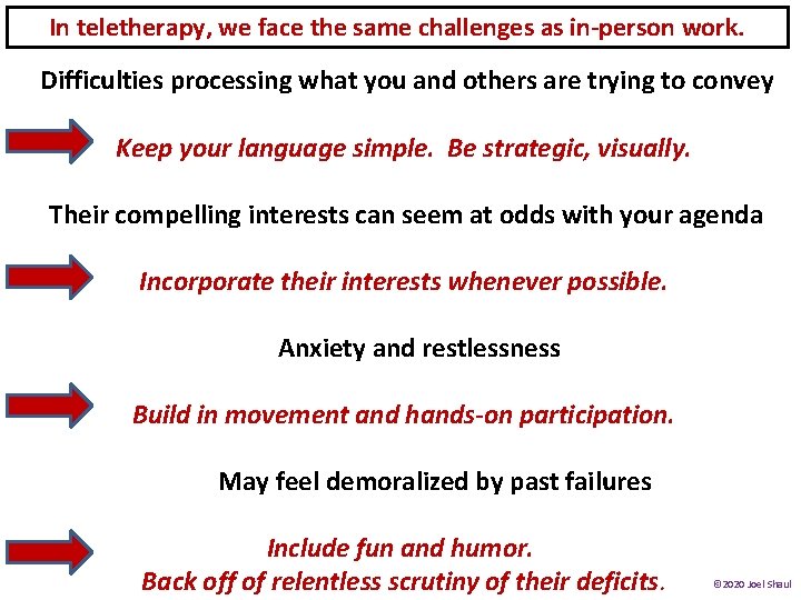 In teletherapy, we face the same challenges as in-person work. Difficulties processing what you In teletherapy, we face the same challenges as in-person work. Difficulties processing what you