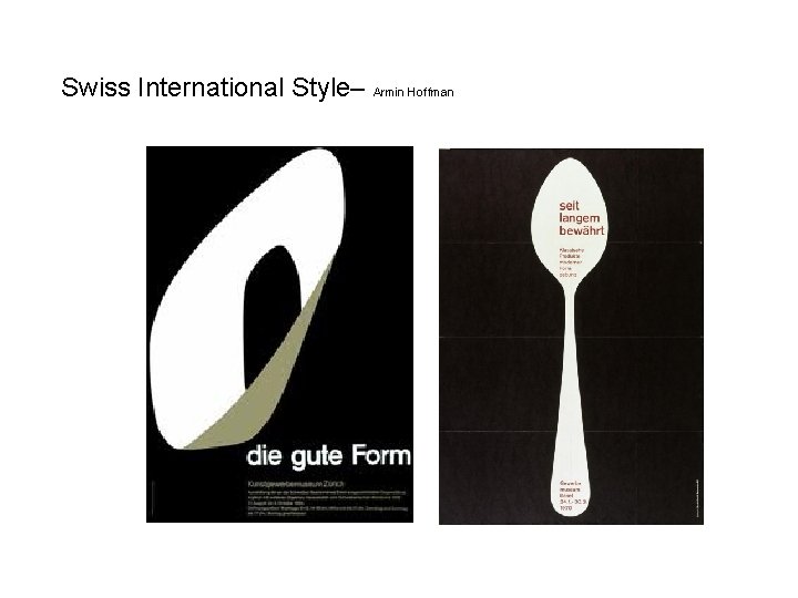 Swiss International Style– Armin Hoffman 