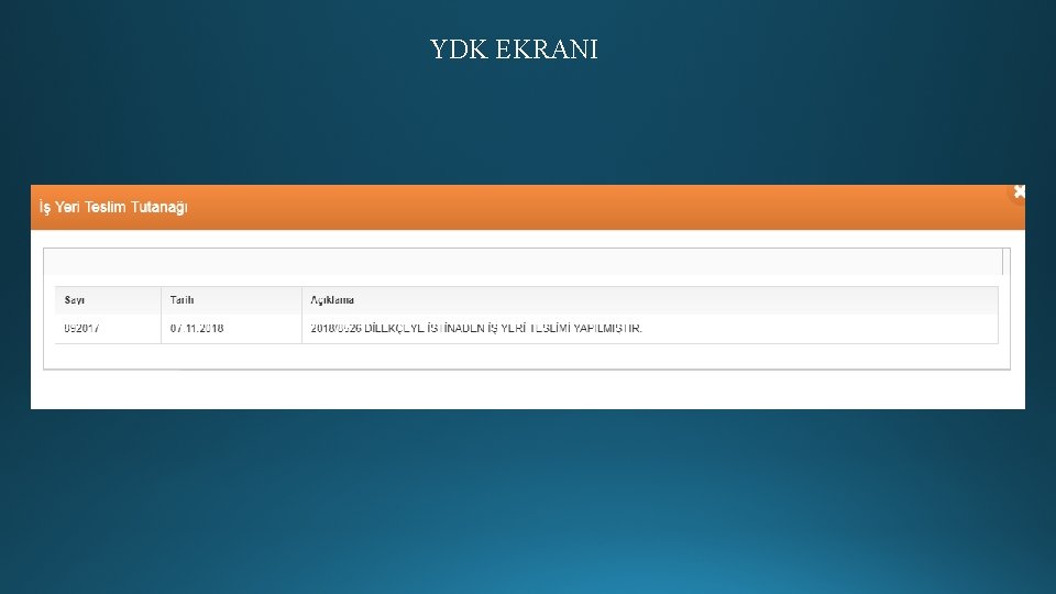 YDK EKRANI 