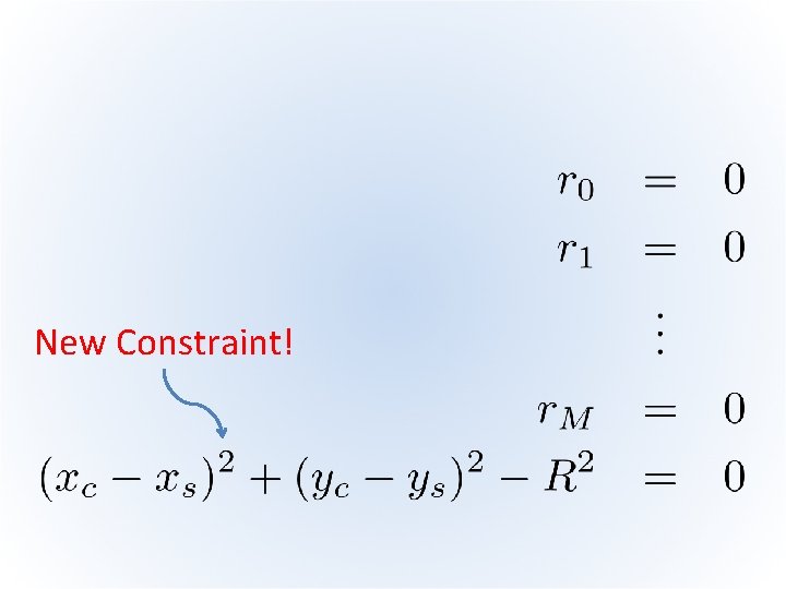 New Constraint! 