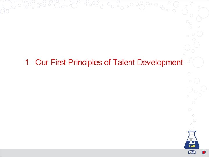 1. Our First Principles of Talent Development 