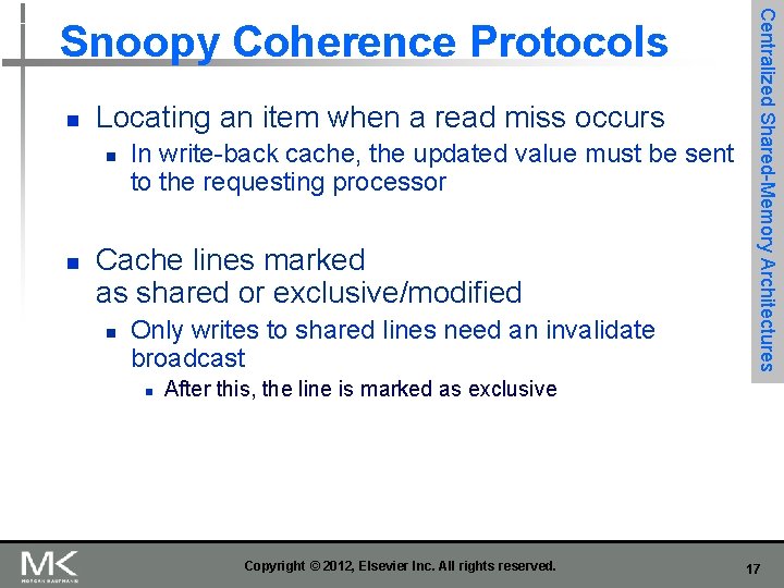 n Locating an item when a read miss occurs n n In write-back cache,