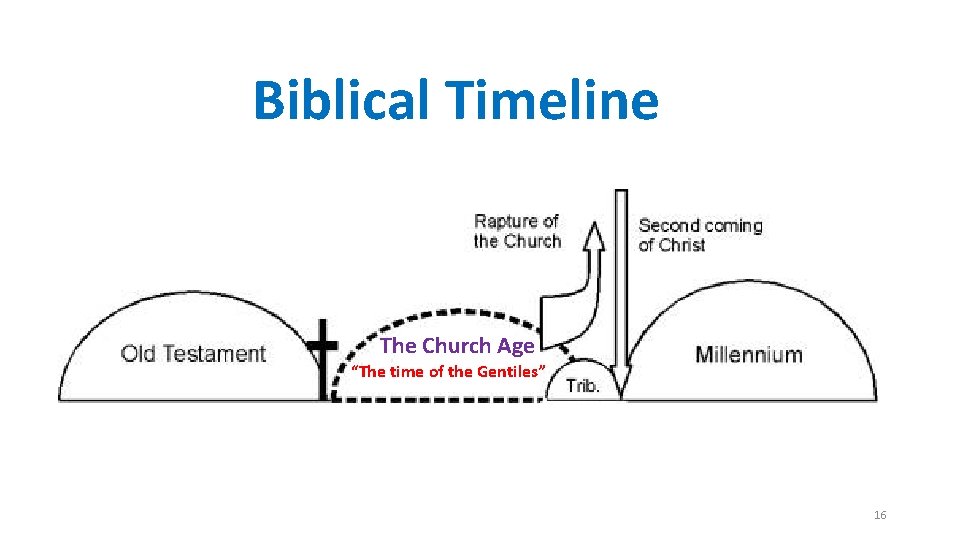 Biblical Timeline The Church Age “The time of the Gentiles” 16 