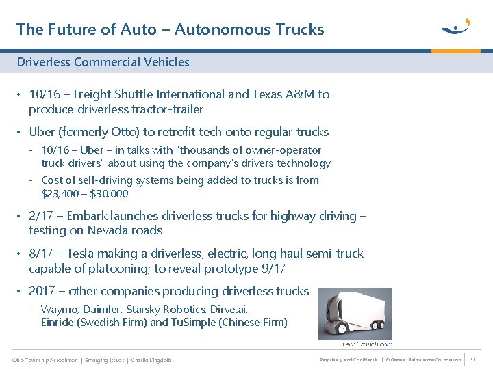 The Future of Auto – Autonomous Trucks Driverless Commercial Vehicles • 10/16 – Freight