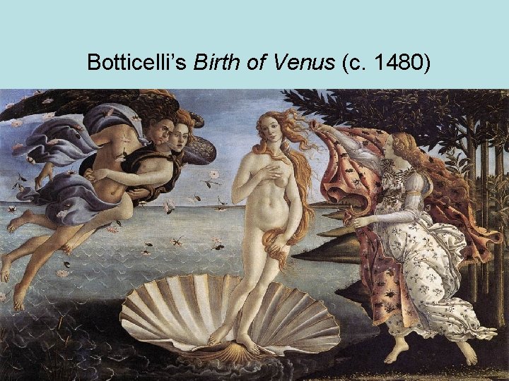 Botticelli’s Birth of Venus (c. 1480) 