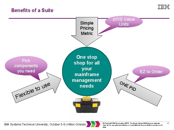 Benefits of a Suite Simple Pricing Metric Pick components you need b xi e