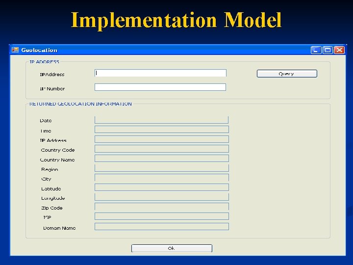 Implementation Model 