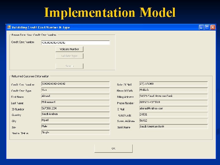 Implementation Model 