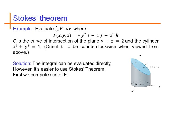 Stokes’ theorem 