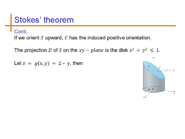 Stokes’ theorem 