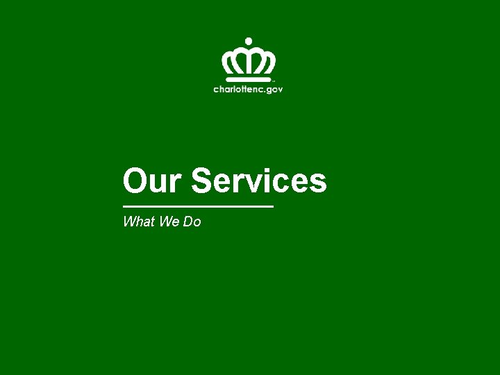 Our Services What We Do 