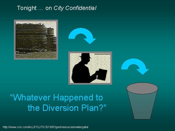 Tonight … on City Confidential “Whatever Happened to the Diversion Plan? ” http: //www. Tonight … on City Confidential “Whatever Happened to the Diversion Plan? ” http: //www.